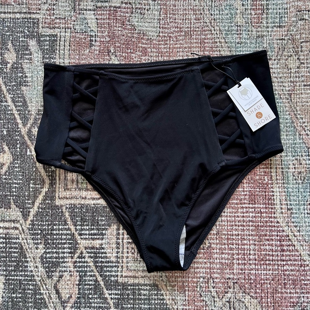 NWT Shade and Shore High Waist Bikini Bottoms